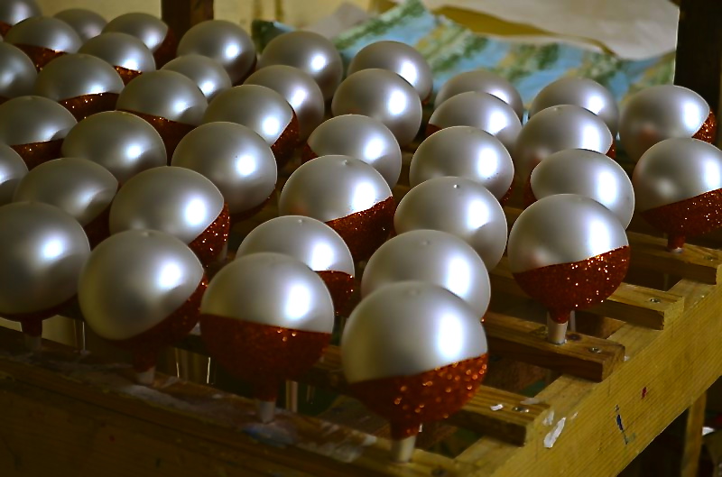 шкляныя ёлачныя ўпрыгожванні шкло Польшча