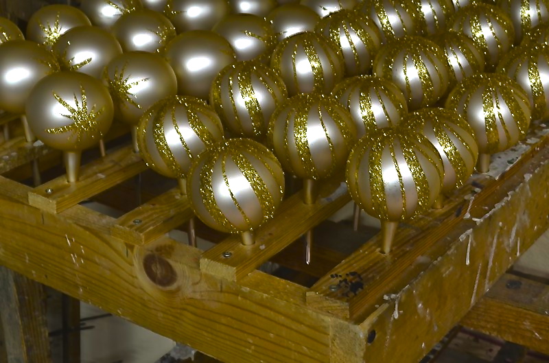 шкляныя ёлачныя ўпрыгожванні шкло Польшча