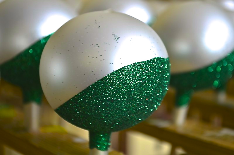 шкляныя ёлачныя ўпрыгожванні шкло Польшча