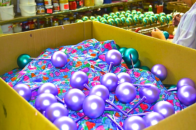 шкляныя ёлачныя ўпрыгожванні шкло Польшча